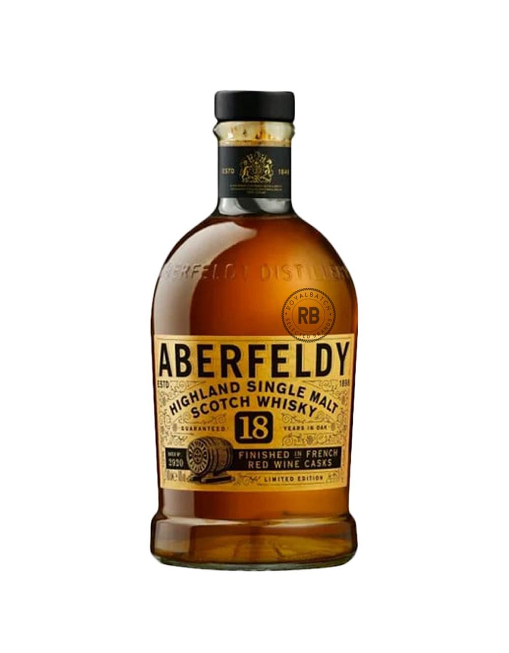 Aberfeldy 18 Year Old Red Wine Cask Finish Highland Single Malt Scotch Whisky