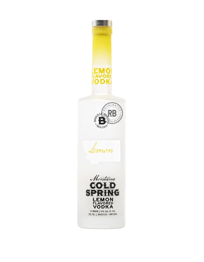 Bozeman Spirits Distillery Montana Cold Spring Lemon Flavored Vodka