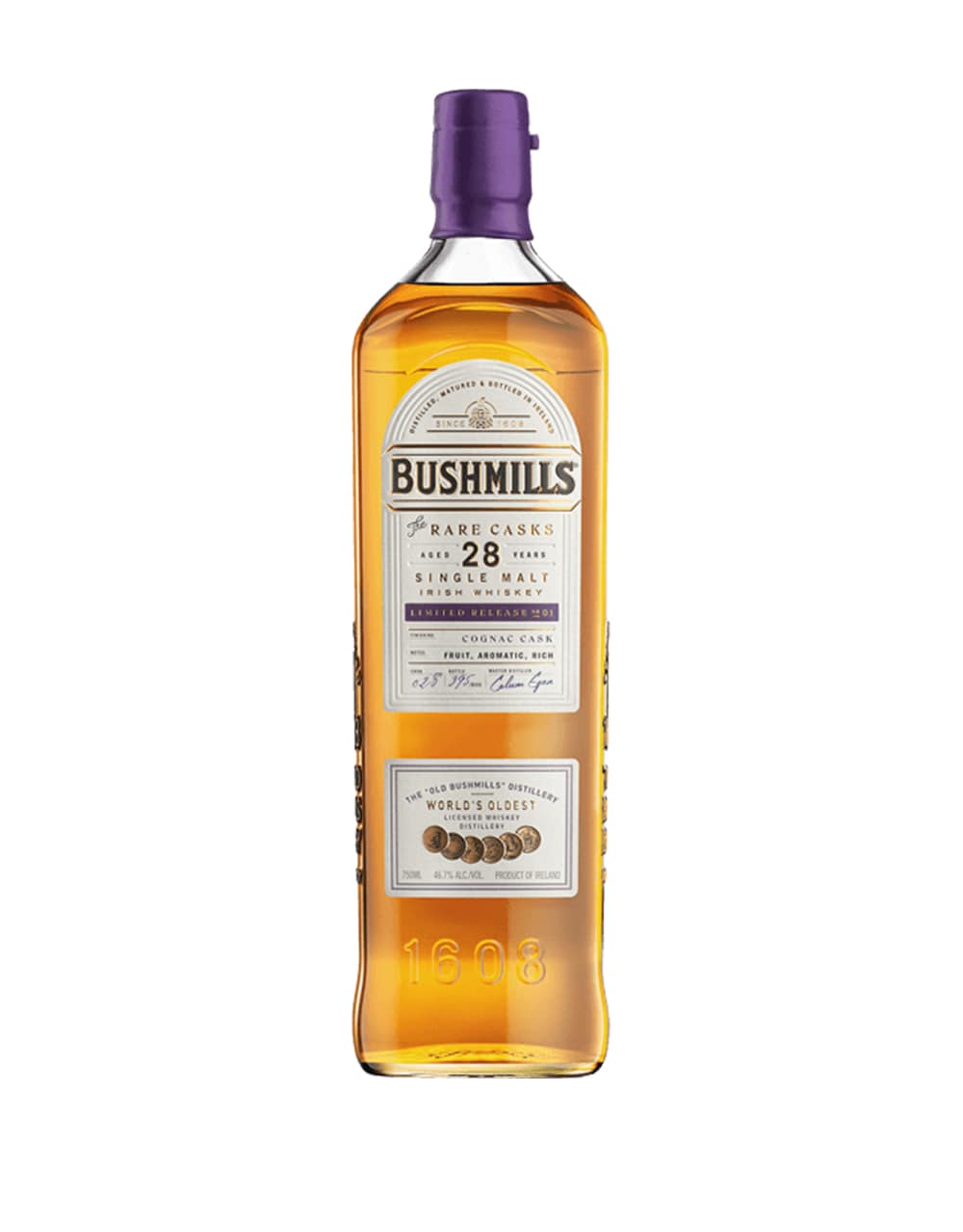 Bushmills 28 Year Old Single Malt Cognac Cask Whiskey