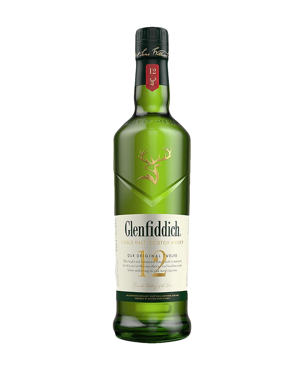 Glenfiddich 12 Year Old Single Malt Scotch Whisky 1L