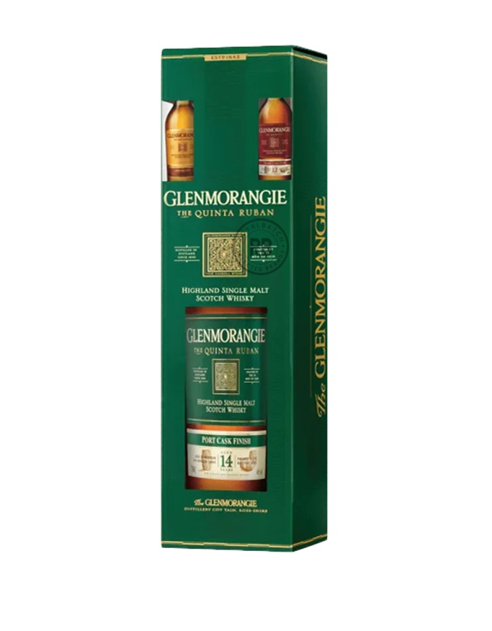 Glenmorangie 14 Year Old Quinta Ruban Gift Set 1.75L with 2 Pack x 50ml