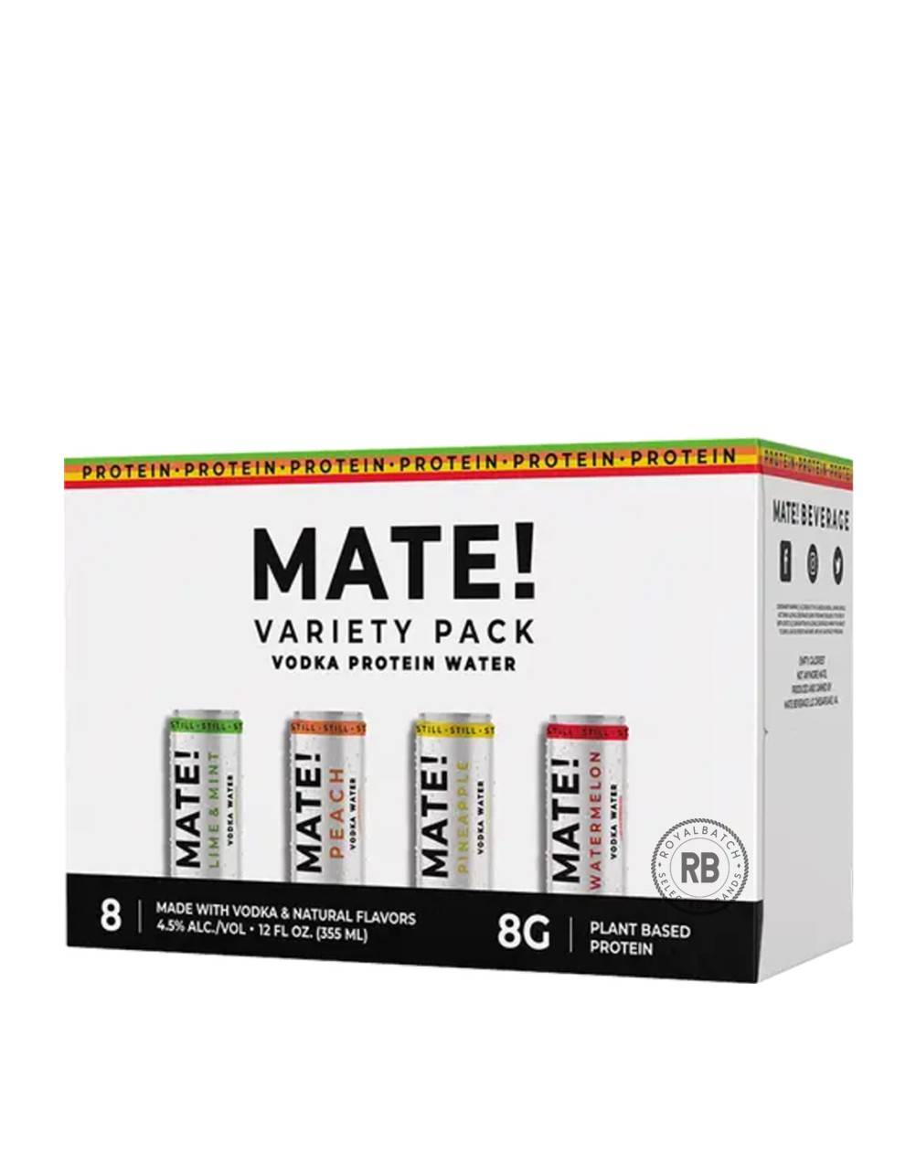  Mate! Vodka Protein Water Variety Pack 8 x 355ml