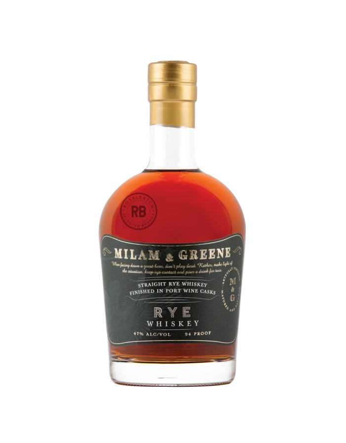 Milam and Greene Finished In Port Wine Casks Straight Rye Whiskey