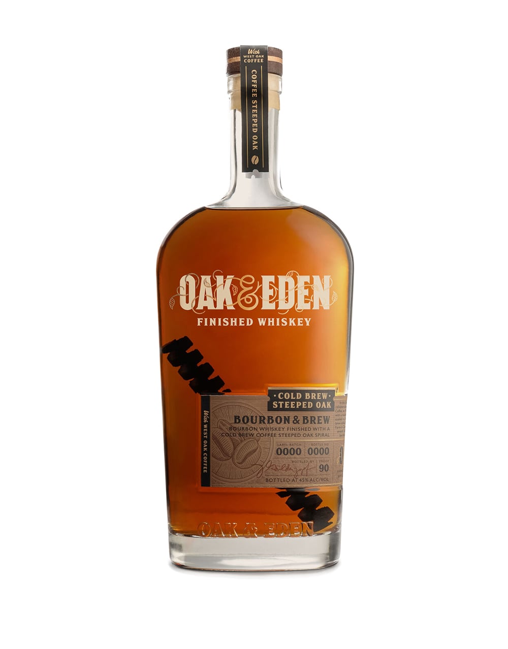 Oak & Eden Bourbon and Brew Coffee Steeped Oak Finished Bourbon Whiskey