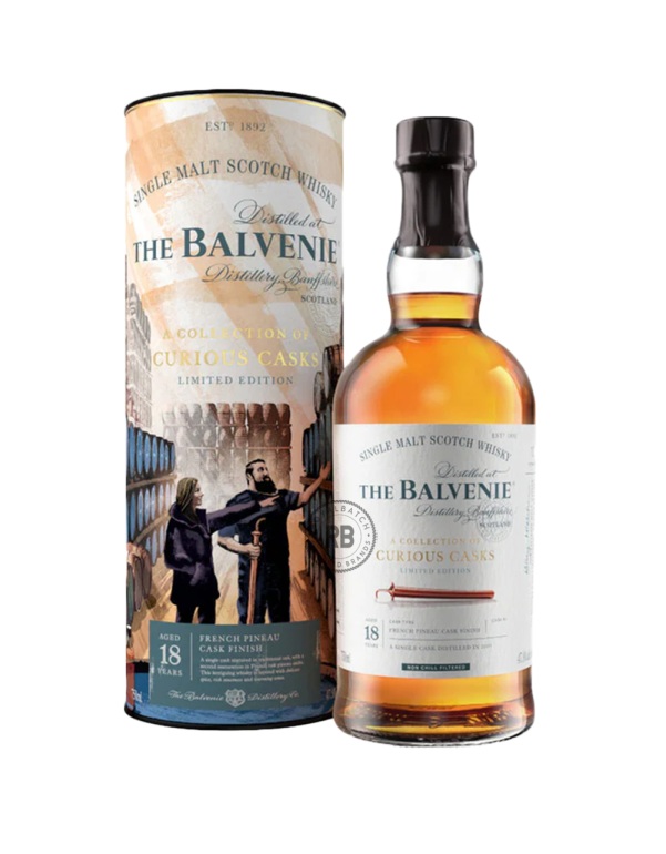 Balvenie 18 Year Old A Collection of Curious Casks French Pineau Cask Finish Scotch Whiskey