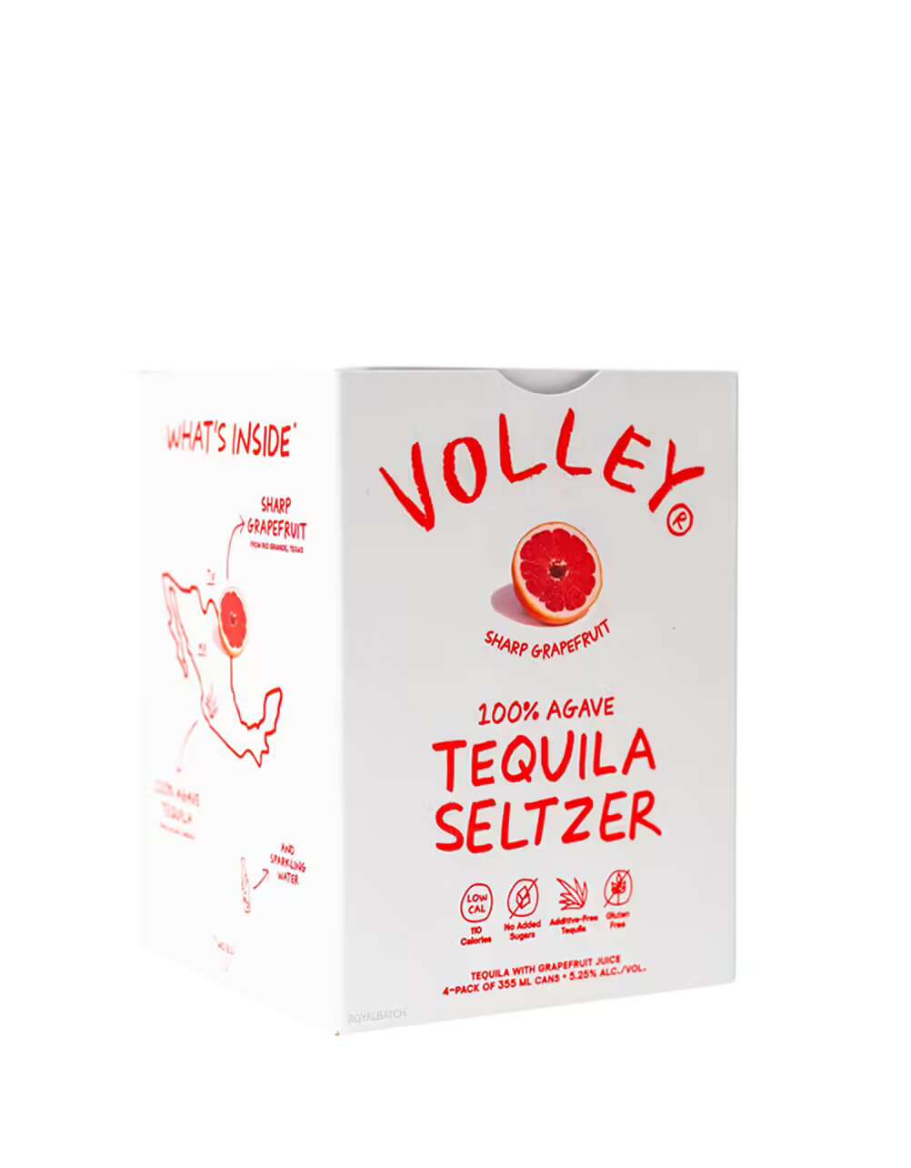Volley Sharp Grapefruit Canned Cocktails 4 Pack x 355ml