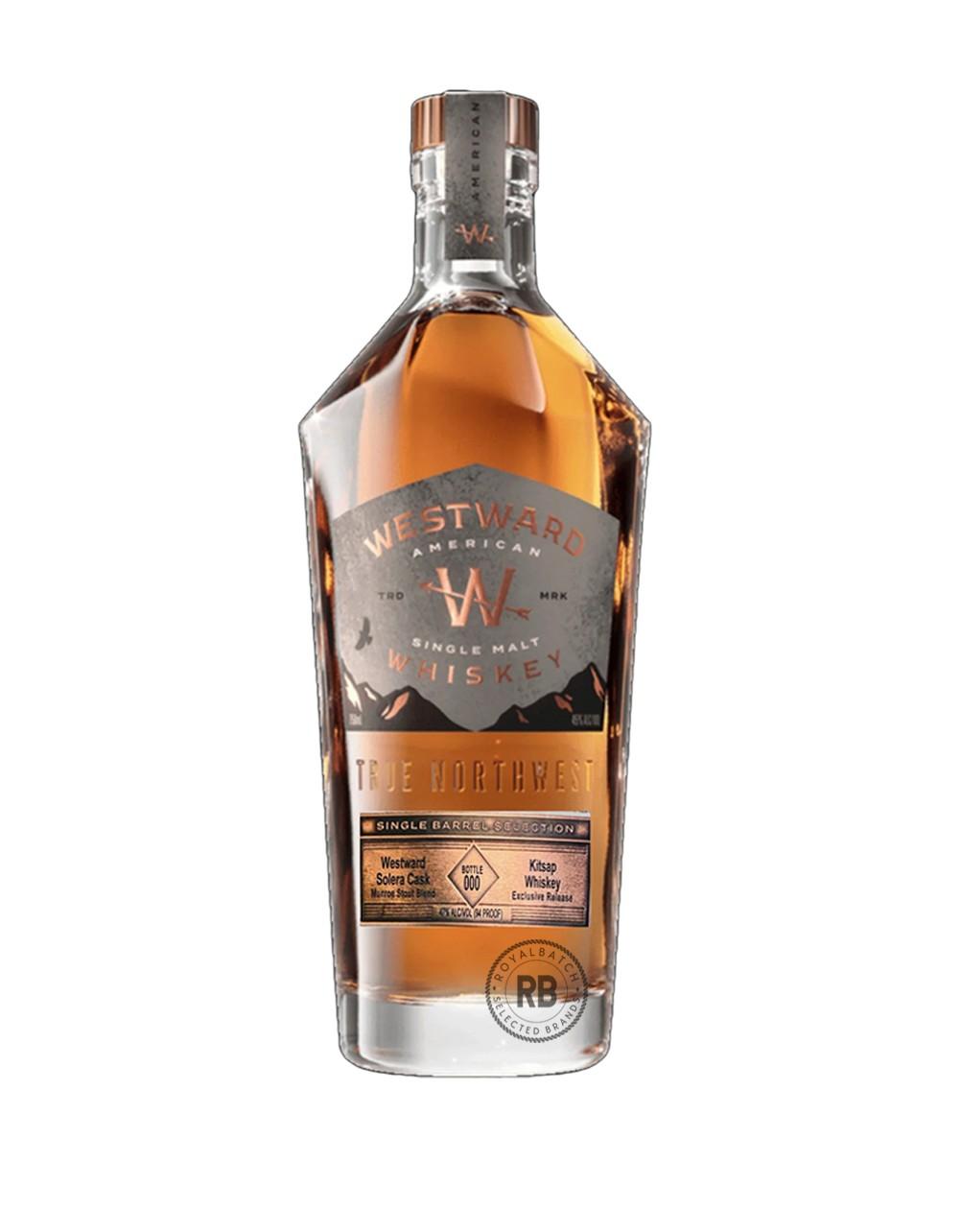 Westward Single Barrel Selection Kitsap Solera Cask Exclusive Release Bourbon Whiskey