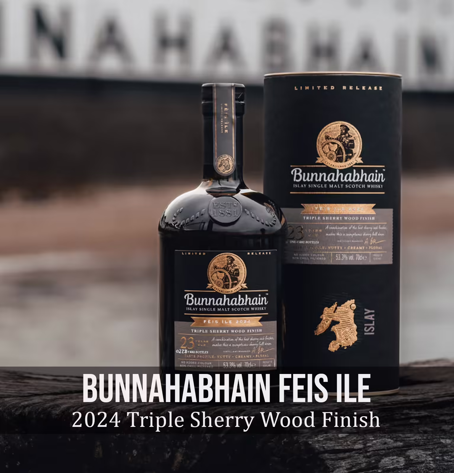 Bunnahabhain Feis Ile 2024 Triple Sherry Wood Finish Scotch Whisky