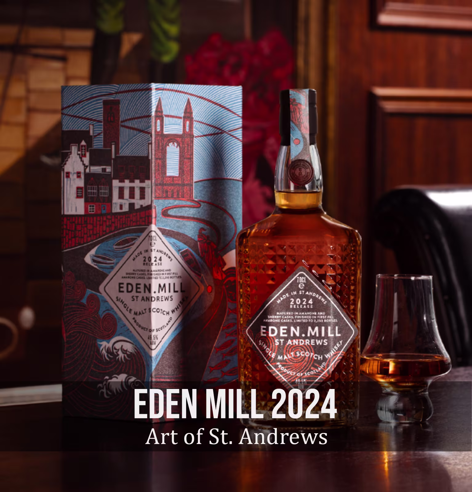 Eden Mill Art of St. Andrews Collection 2024 Release Single Malt Scotch Whisky
