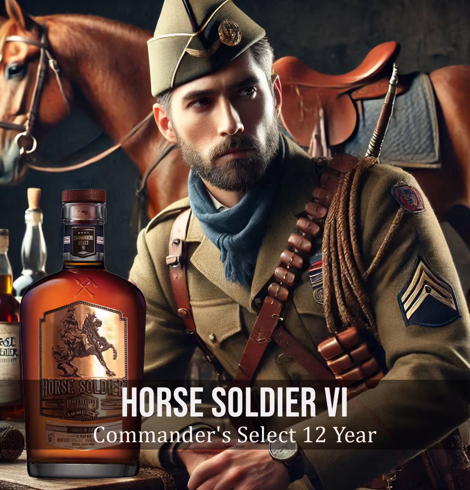 Horse Soldier Commander's Select VI Limited Edition 12 Year Old Bourbon Whiskey
