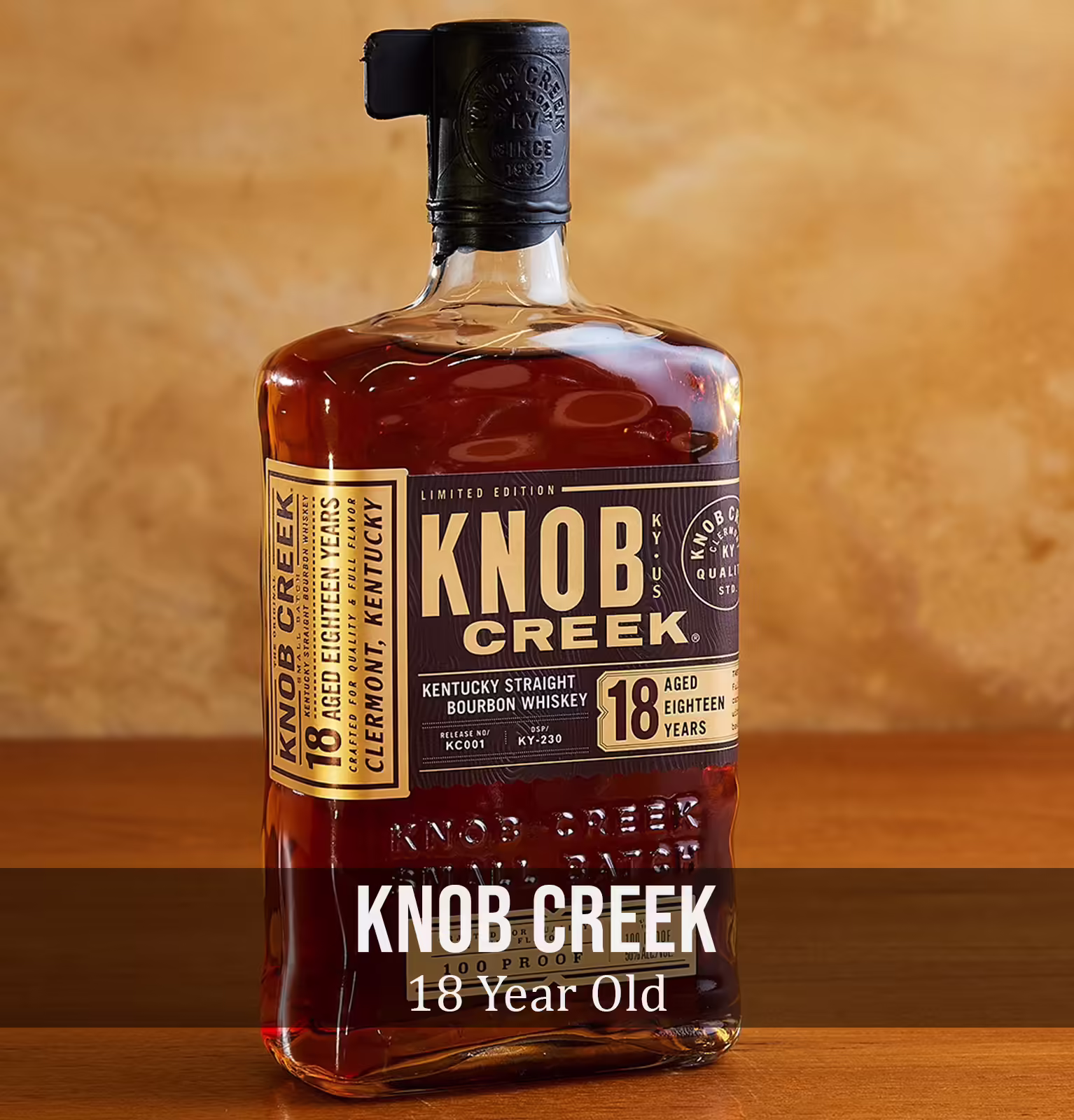 Knob Creek 18 Year Old Kentucky Straight Bourbon Whiskey