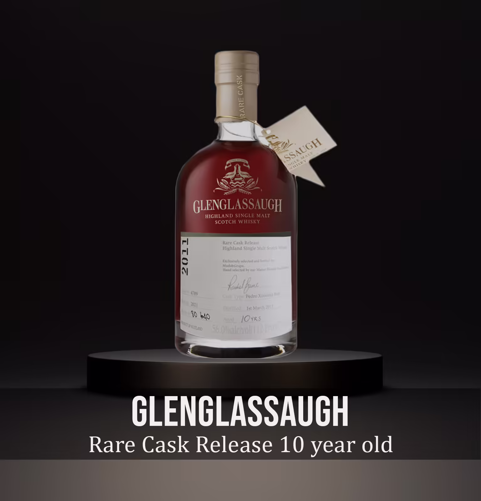 Glenglassaugh Highland Single Malt Scotch Rare Cask Release 112 Proof 10 year old Whisky