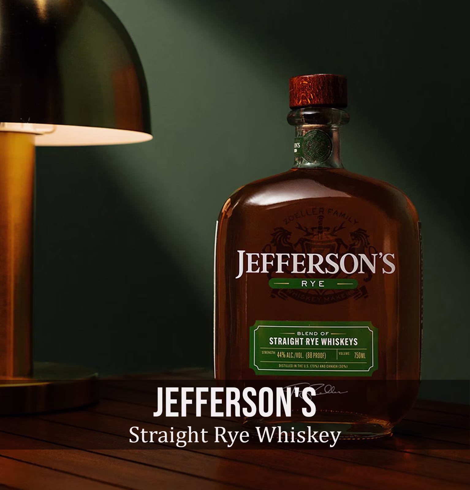 Jefferson's 88 Proof Straight Rye Whiskey