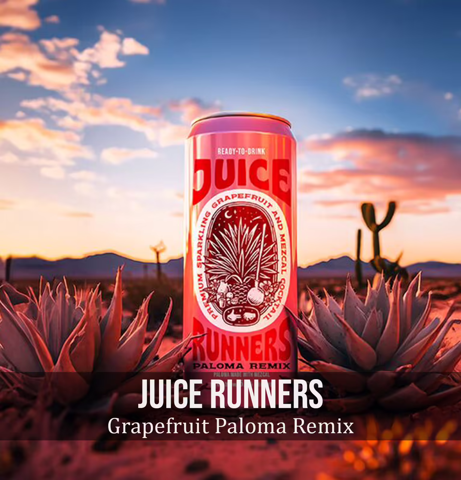 Juice Runners Grapefruit Paloma Remix Cocktails (4 Pack) x 355ml