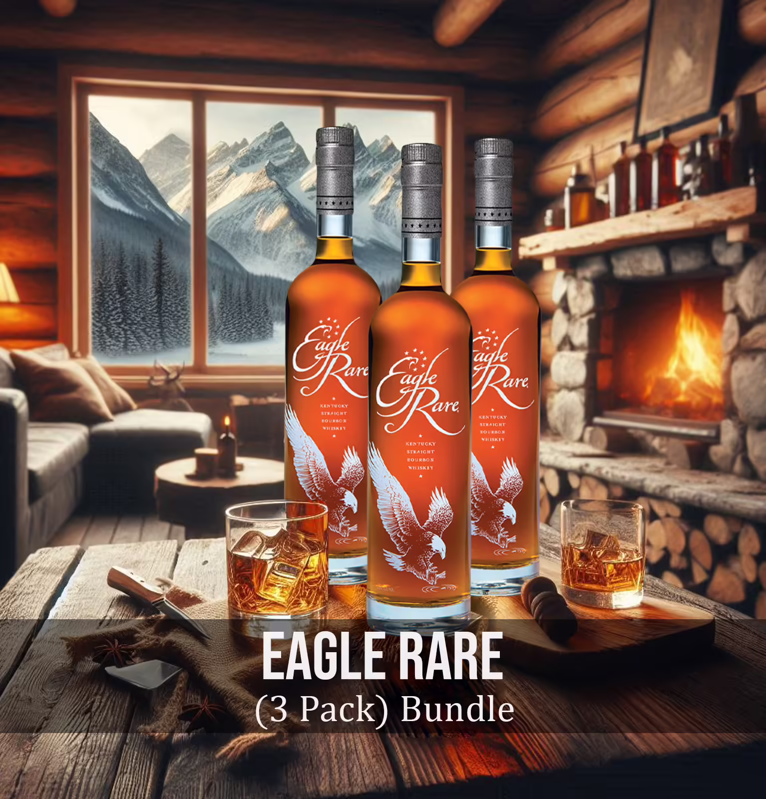 Eagle Rare 10 Year Old Bourbon (3 Pack) x 700ml Bundle #021