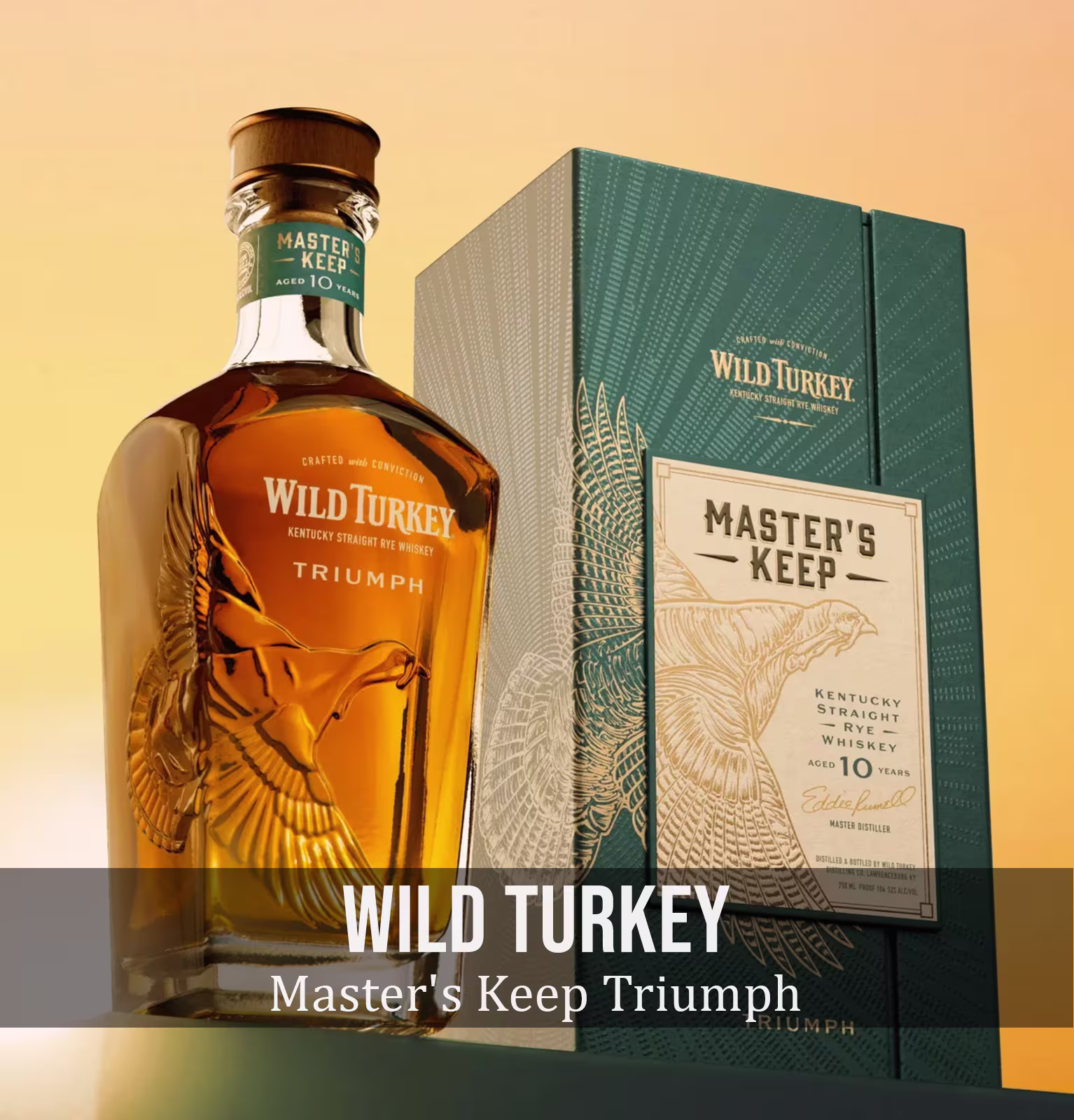 Wild Turkey Master's Keep Triumph 10 Year Old Kentucky Straight Rye Whiskey
