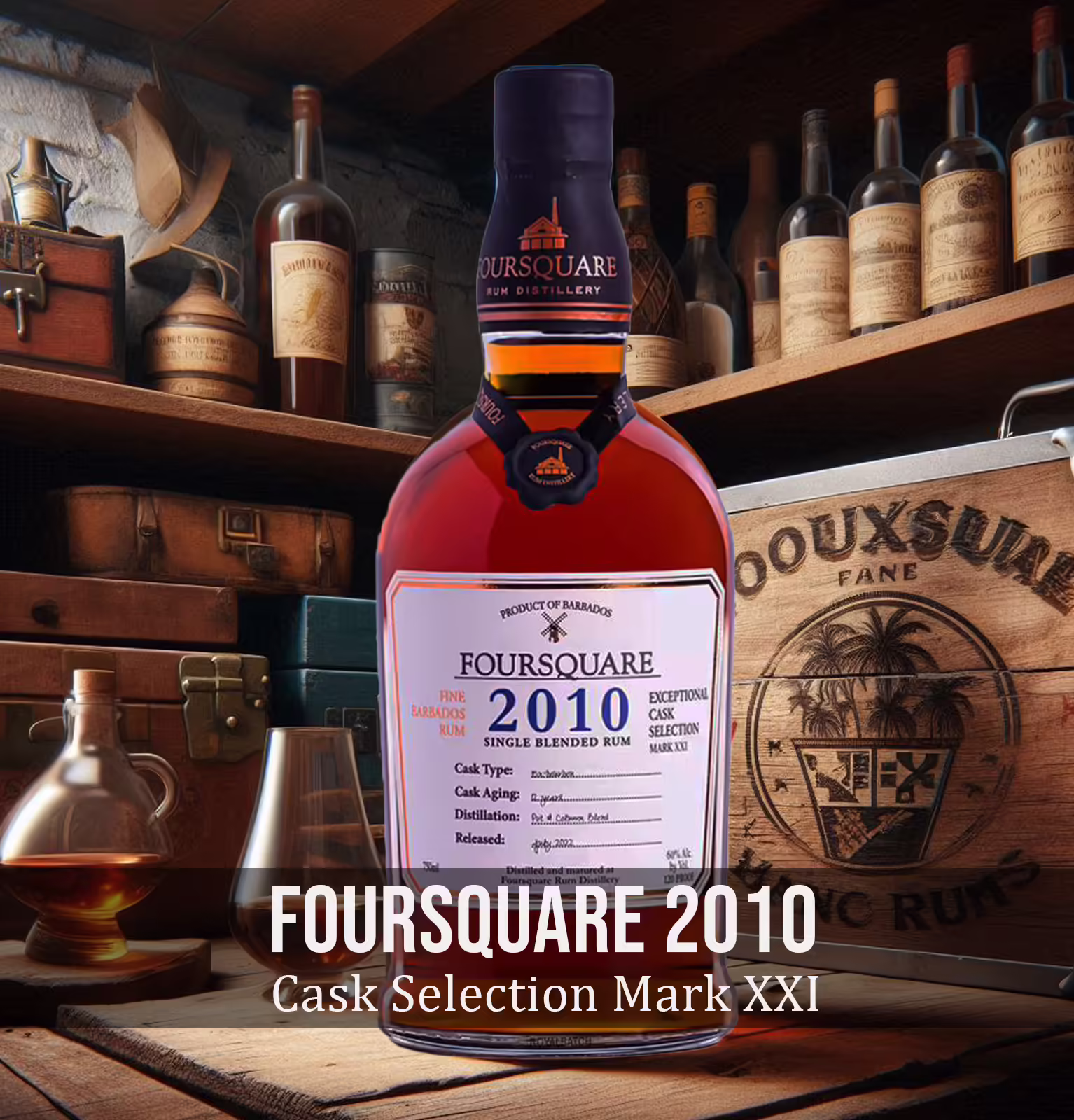 Foursquare Exceptional Cask Selection Mark XXI Single Blended Barbados Rum 2010
