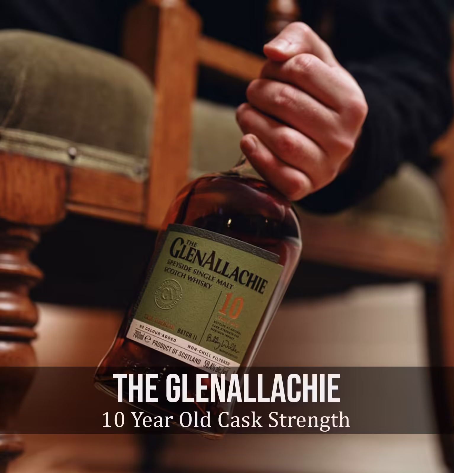 The GlenAllachie 10 Year Old Cask Strength Single Malt Scotch Whisky