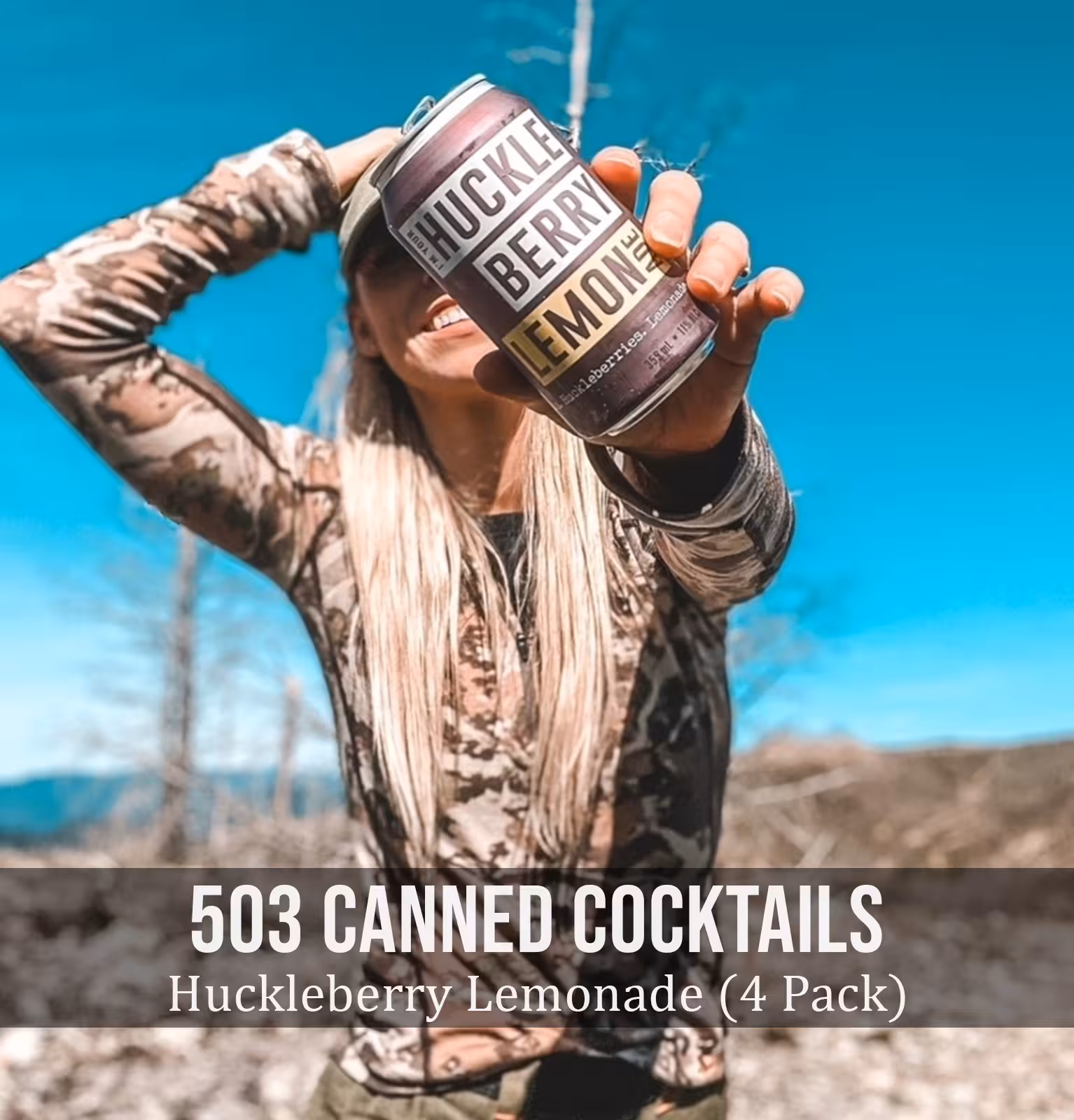 503 Canned Cocktails Huckleberry Lemonade 4 Pack x 12oz