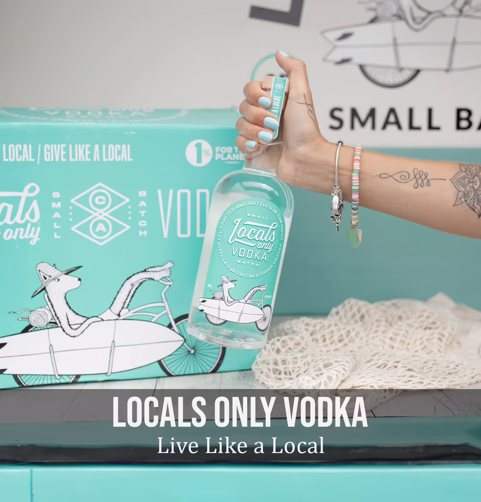 Locals Only Live Like a Local Small Batch Vodka