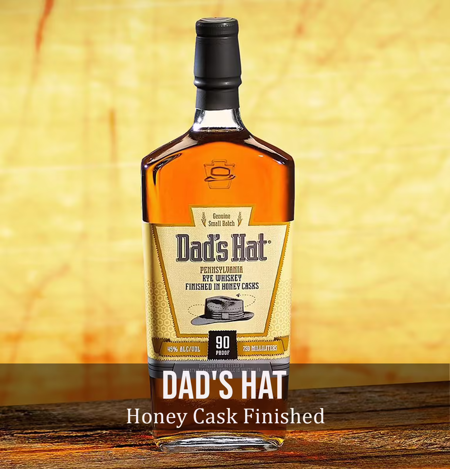 Dads Hat Honey Cask Finished Pennsylvania Rye Whiskey