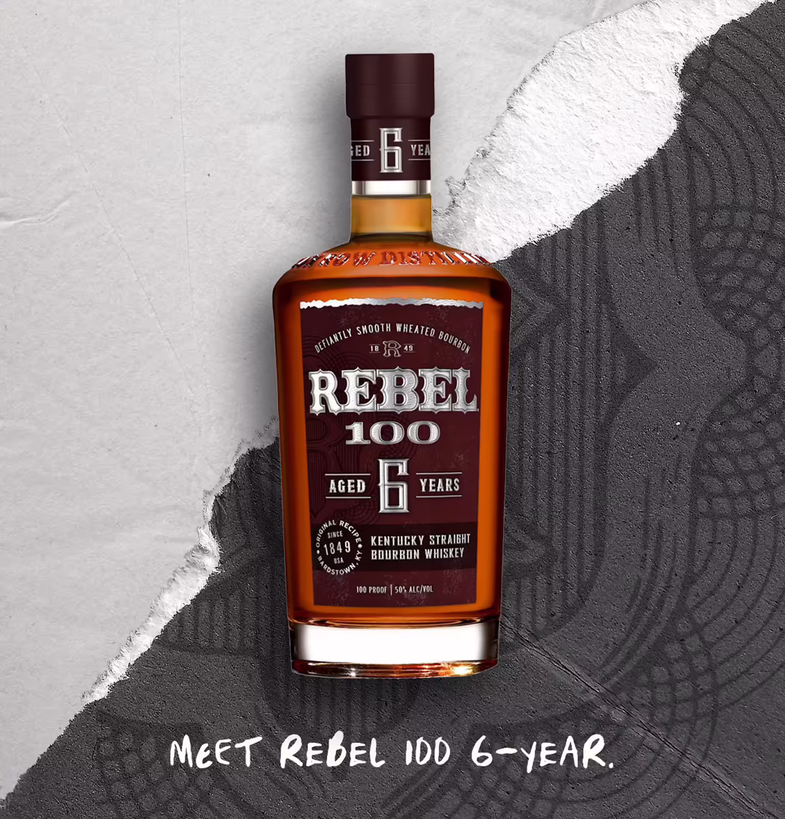 Rebel 100 6 Year Old Kentucky Straight Bourbon Whiskey