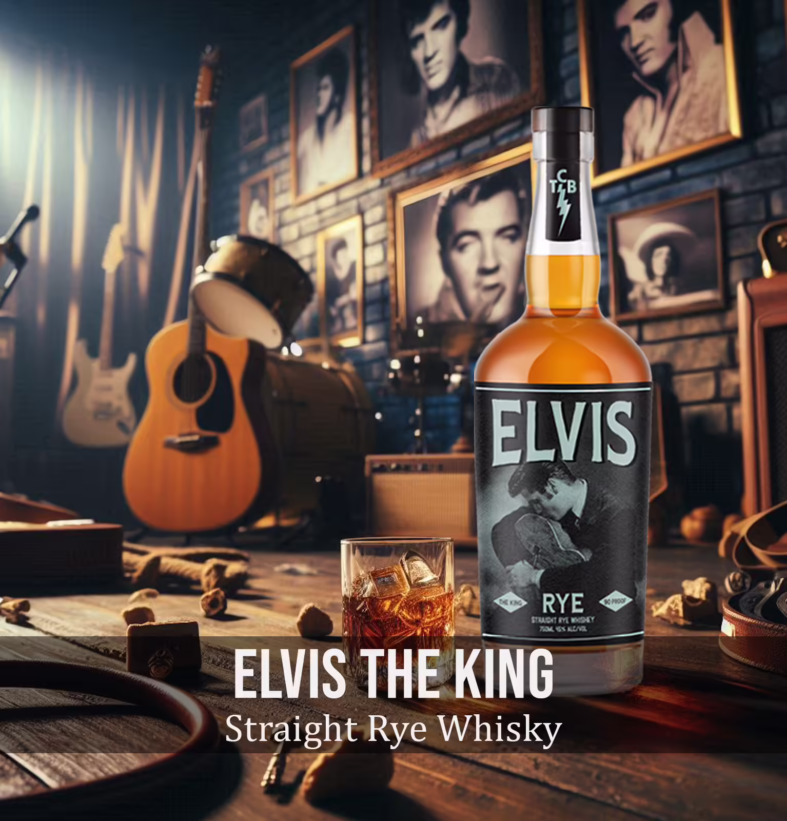 Elvis the king Straight Rye Whisky