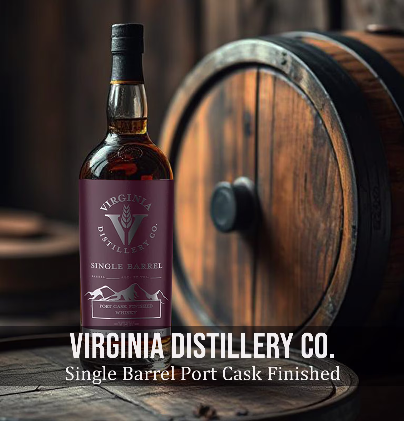 Virginia Distillery Co. Single Barrel Port Cask Finished Whisky