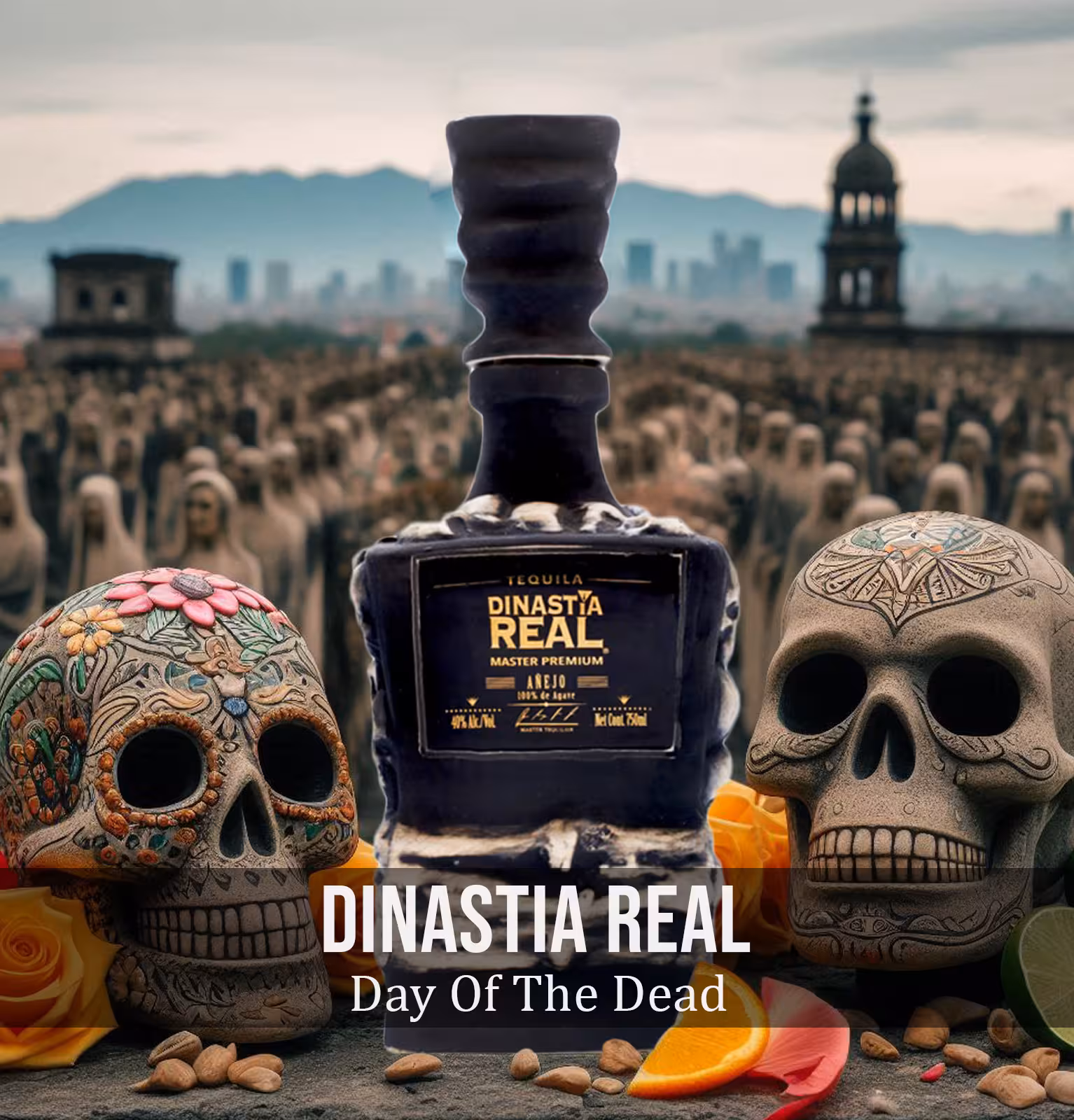 Dinastia Real Anejo Tequila Day Of The Dead