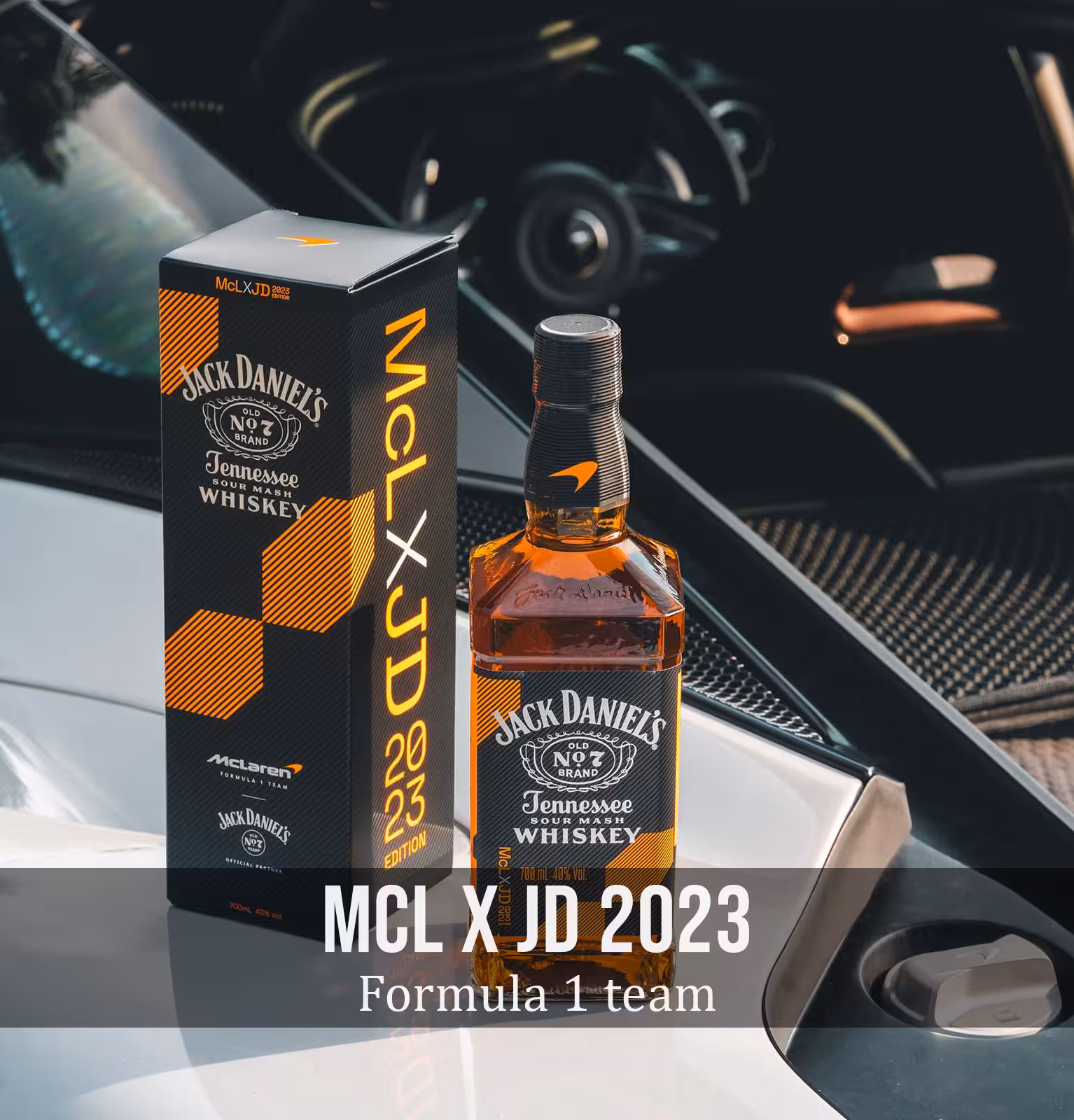 Jack Daniels x Mclaren Formula 1 team 2023 Limited Edition Tennessee Whiskey 1L