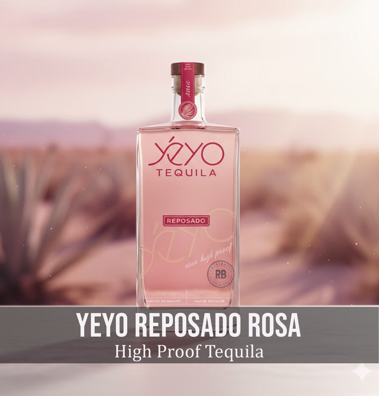 Yeyo Reposado Rosa High Proof Tequila