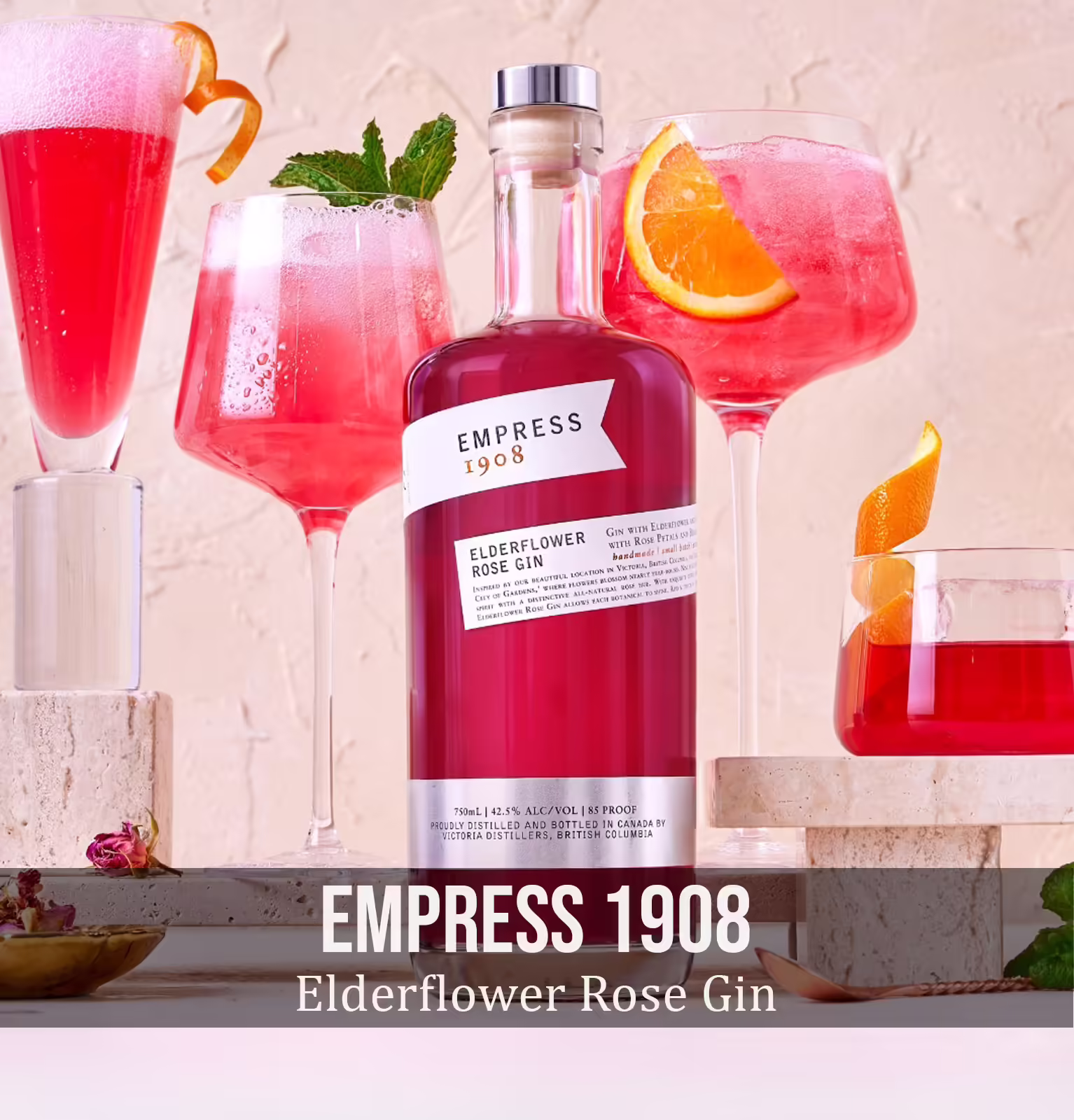 Empress 1908 Elderflower Rose Gin