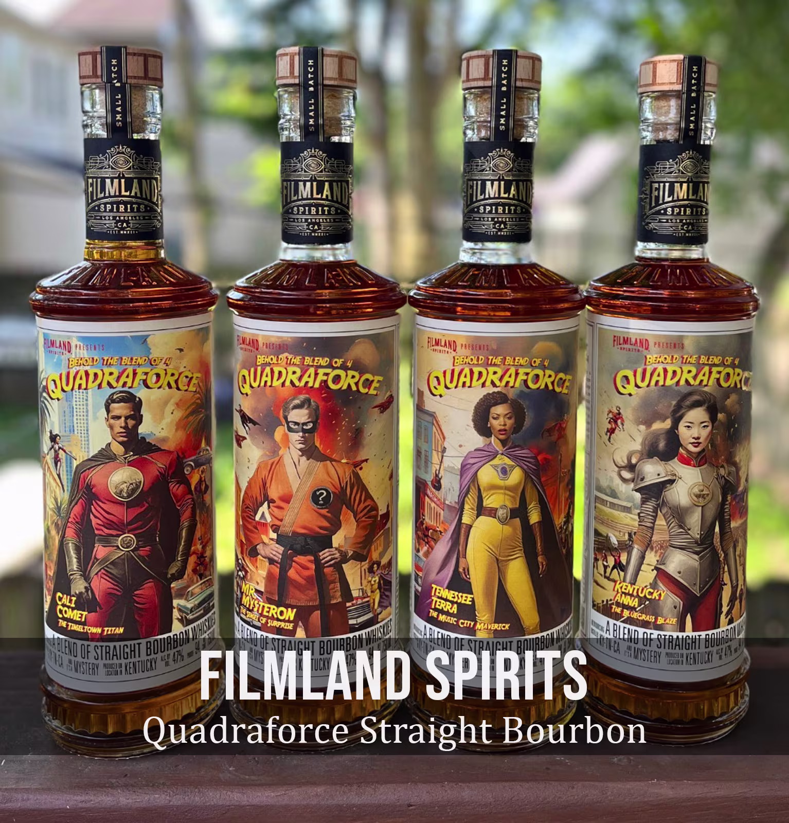 Filmland Spirits Quadraforce Straight Bourbon Whiskey
