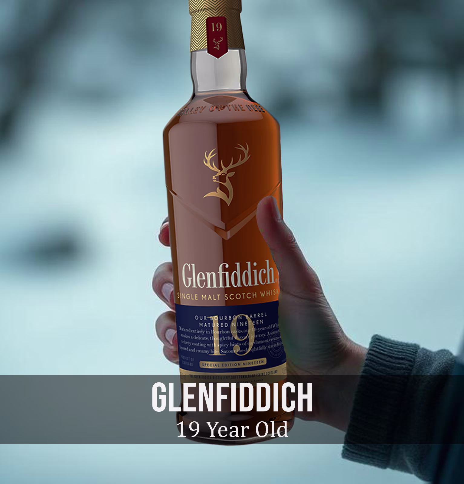 Glenfiddich 19 Year Old Bourbon Cask Single Malt Scotch Whisky