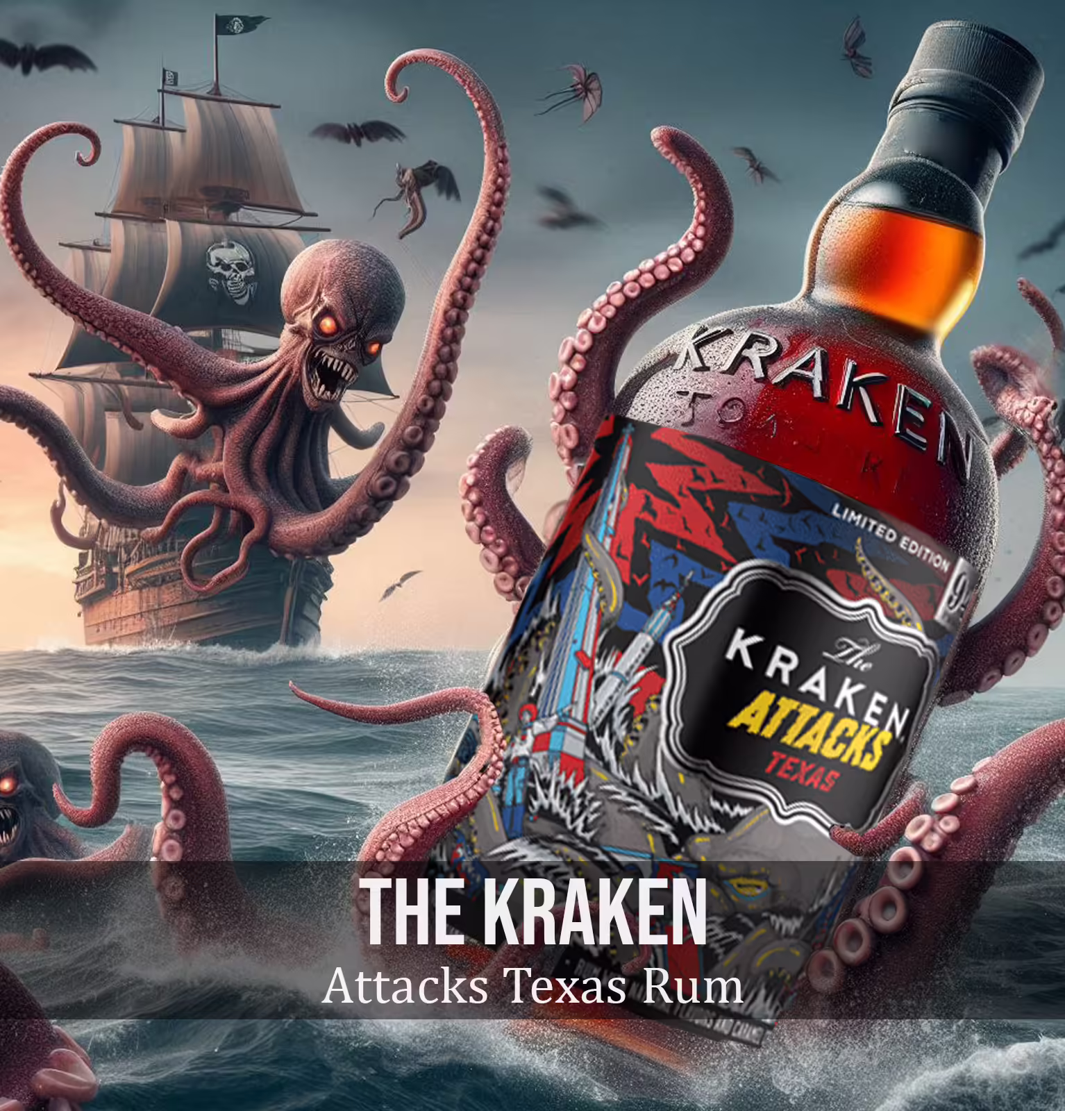 The Kraken Attacks Texas Rum