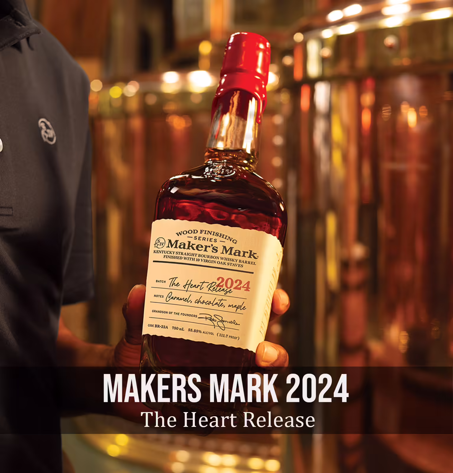 Makers Mark Wood Finishing Series Whiskey The Heart Release 2024